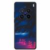 Christmas Cover For Vivo X200 Pro 6.78"Black Silicone Case For vivo X200 Pro mini 6.31" TPU Santa Claus ChristmasTree Back Cover