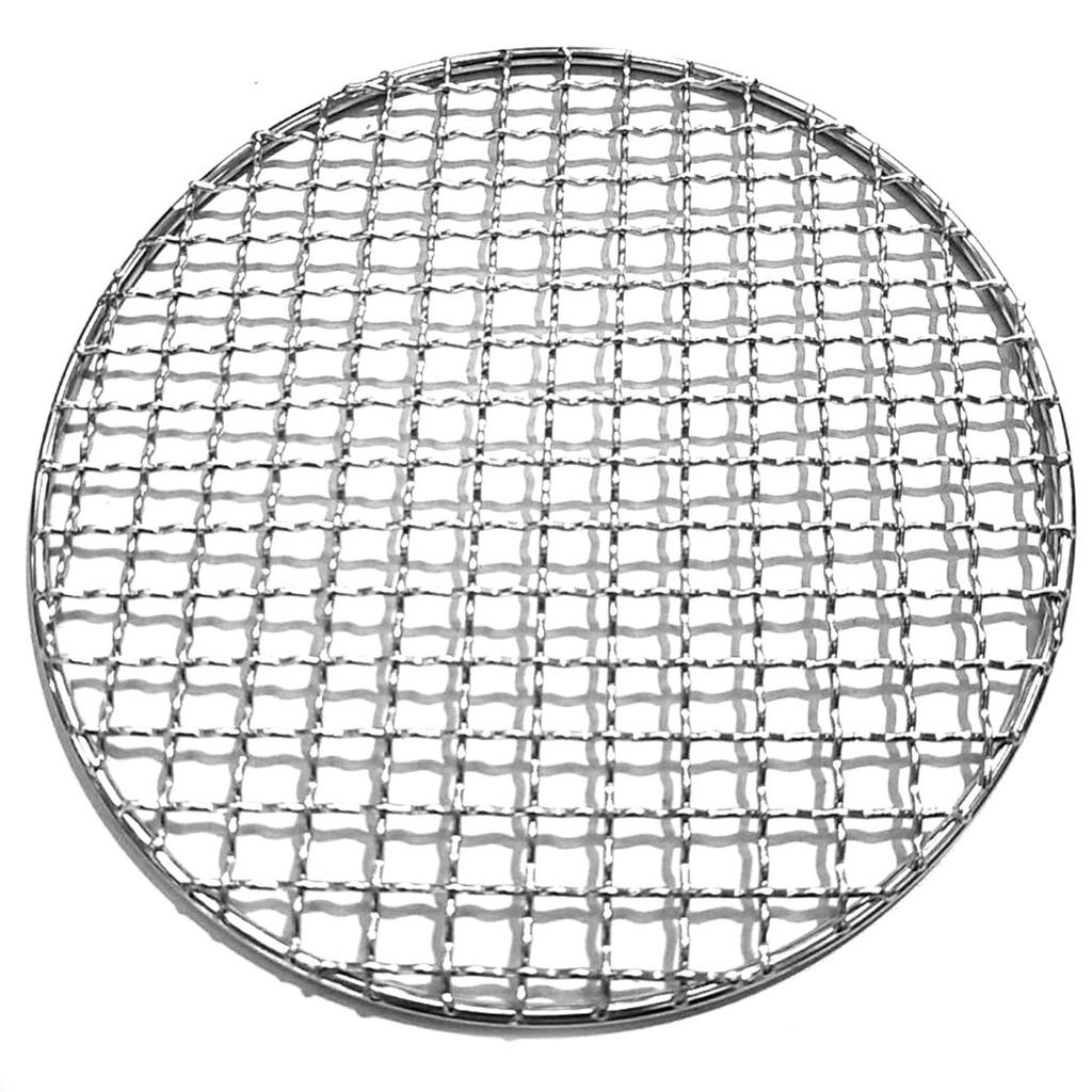 Round Barbecue Grill Mesh Wire Net Stainless Steel Racks Grid Grate Picnic