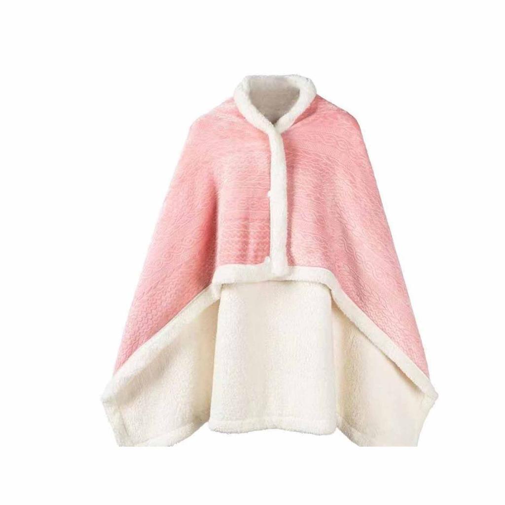 1PC Fuzzy Wearable Blanket with Sleeves Buttons for Women Warmer Adult Comfy Wear Blankets for Office Desk Christmas Gifts