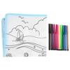 Kids Reusable Doodle Drawing Cloth Mat Baby Erasable Painting Pad Washable Drawing Mat