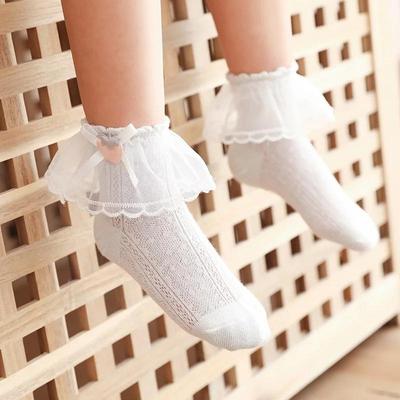 Cute Girls Lace Bow Socks Baby Sock Mini Lace Sock for Children 1-3years Kids Girls Socks Fashion Clothes Accessories Decoration