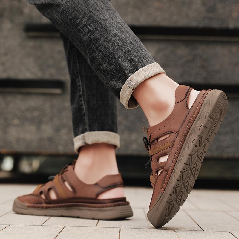 Fashion Leisure Plus Size Men's Sandals Fashion and Quality Handmade Styles Daily Adult Business Office Comfortable Outdoor Shoes Hot