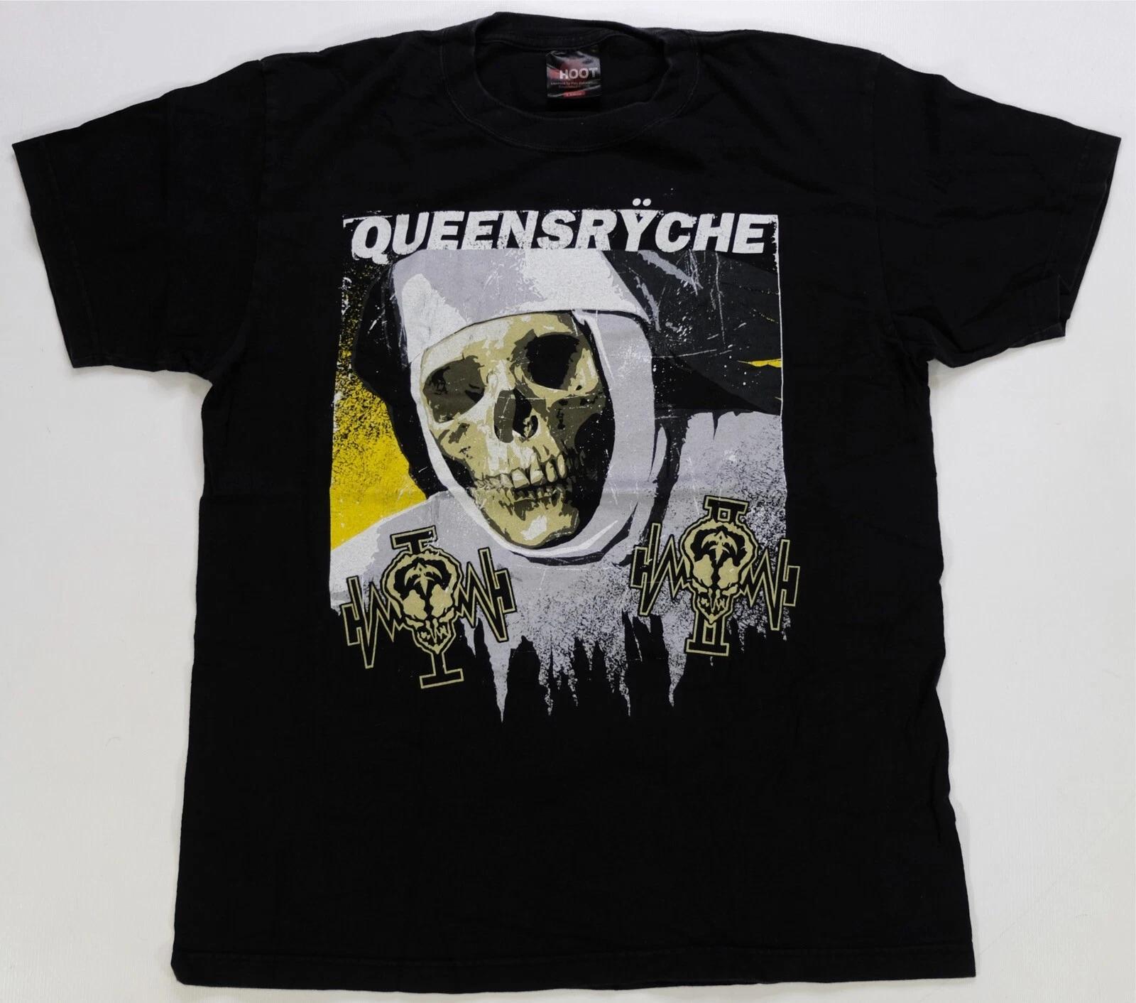Rare Vintage Queensryche Nun Skull Graphic 2007 World Tour T Shirt 2000s Black L M