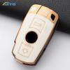 TPU Car Key Case Cover Shell For BMW X1 X5 X6 Z4 E90 E60 E70 E87 3 5 6 Series M3 M5 Holder Shell Fob Key Chain Accessories