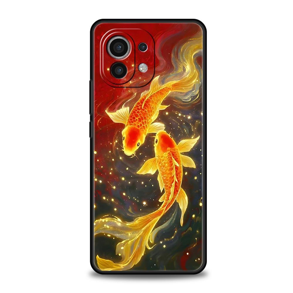 Goldfish Swimming Phone Case Cover for Xiaomi Mi 17 Pro Max 15 14 13 12 11 Ultra 15T 14T 13T 12T 11T Pro Lite Soft TPU Shell Bag