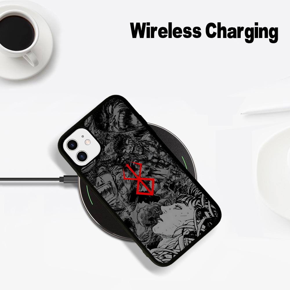 Anime Berserk Phone Case Magesafe Magnetic Wireless Charge Case For IPhone 16 11 12 13 14 15 Pro Max Plus Mini
