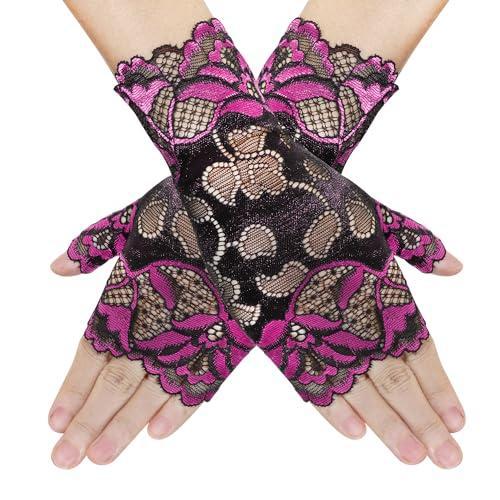 Meier B 48415 lace fingers gloves lace half finger gloves