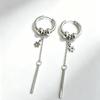 Stainless Steel Round Wire Hip Hop Earrings