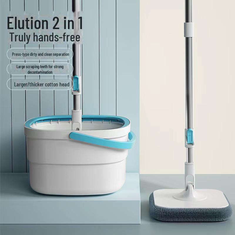 Hands-Free Automatic Rotating Mop with Spin-Dry Bucket for Effortless Cleaning