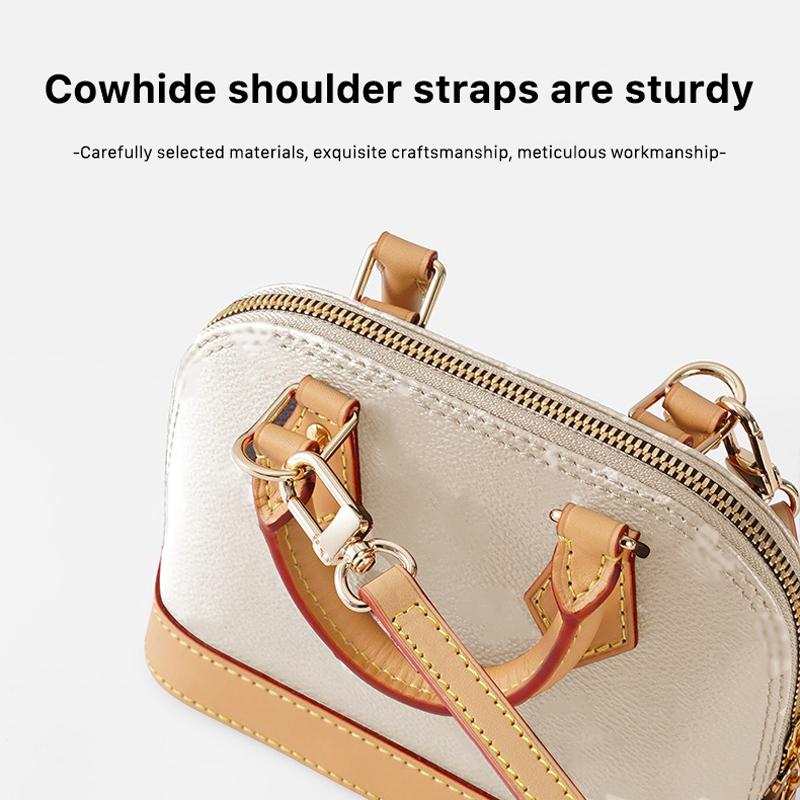 EverToner Leather Strap For L Alma Nano Shell Bag Golden Buckle Replacement Bag Belt Accessories Armpit transform Accessories