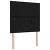 Bed Frame with Headboard Black 100 x 200 cm Fabric