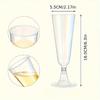 30Pcs Acrylic Champagne Cups for Wedding, Anniversary, Birthday Party, Christmas Decoration Supplies Multipurpose Drink Cups