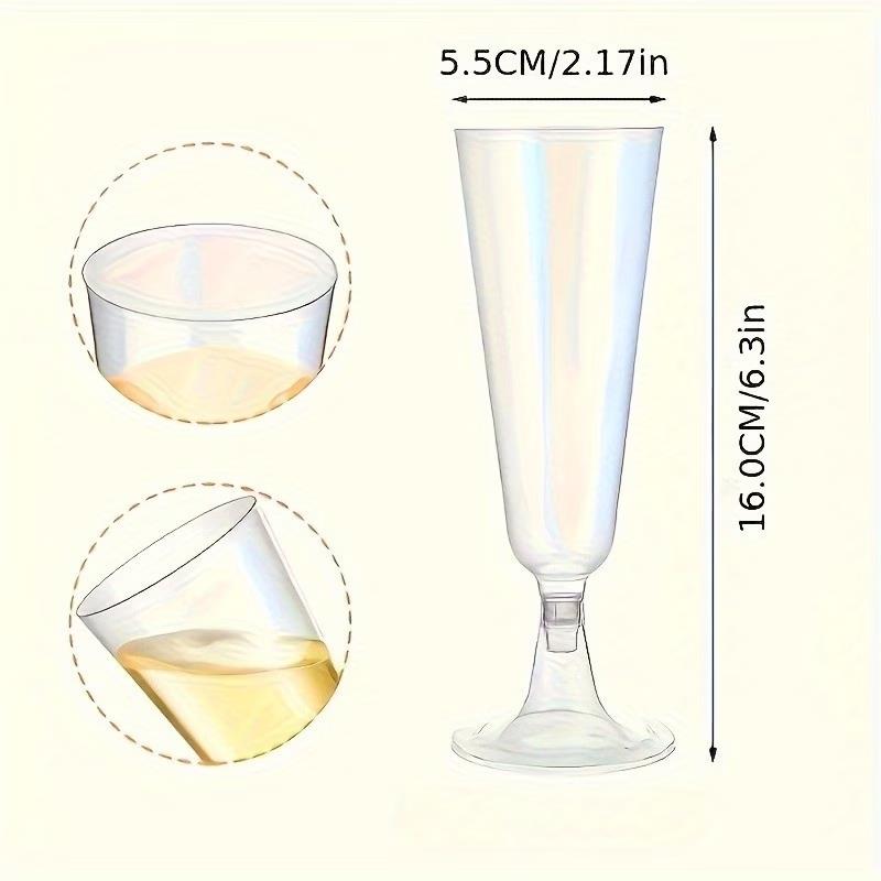 30Pcs Acrylic Champagne Cups for Wedding, Anniversary, Birthday Party, Christmas Decoration Supplies Multipurpose Drink Cups