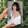 Elegant Smiling Woman Iron Wall Art Weatherproof Metal Plaque Indoor Outdoor Home Decor