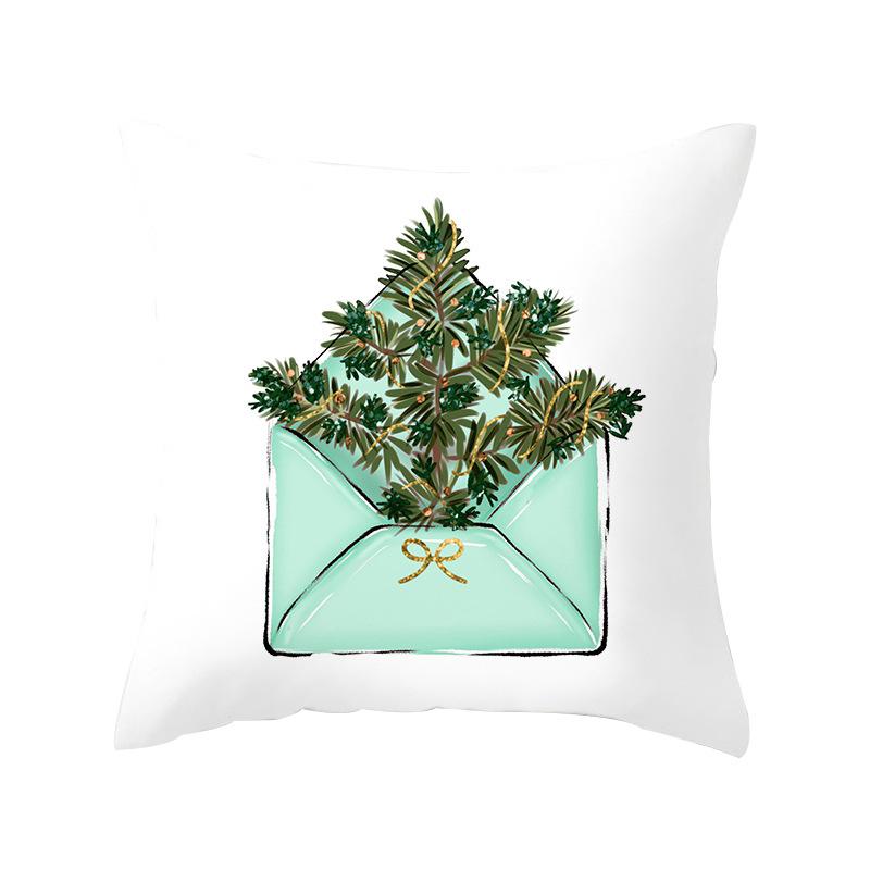 Christmas Throw Pillow Covers Holiday Home Sofa Decoration Pillow Cushion Cover