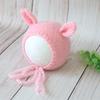 Hand Knitted Crochet Angora Wool Baby Elf Hat Newborn Coming Home Bonnet Beanie for Photography Props