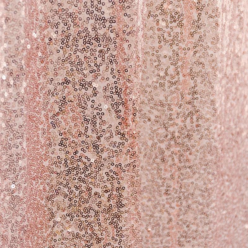 Wedding Banquet Decor Round Solid Color Tablecloth Cloth Art Sequin Table Cover for Party Cake Dessert Table Exhibition Events
