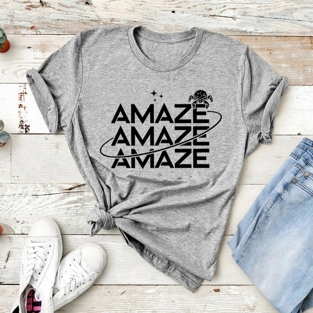 Amaze Unisex T-Shirt Project Hail Mary Rocky Inspired Sci Fi Shirt Short Sleeve Graphic T Shirts Funny Space Quote Tshirt Tops