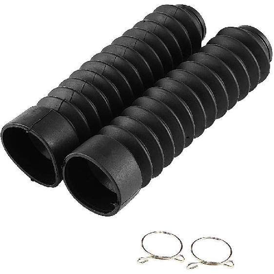 KIMISS Front Fork Cover, 205x42mm Motorcycle Front Fork Cover Gaiters Boots Shock Damping Dust Cover(Black) чёрный