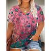 Casual Versatile Women's V-neck Loose Short Sleeves Fashionable Breathable T-Shirts Women’s