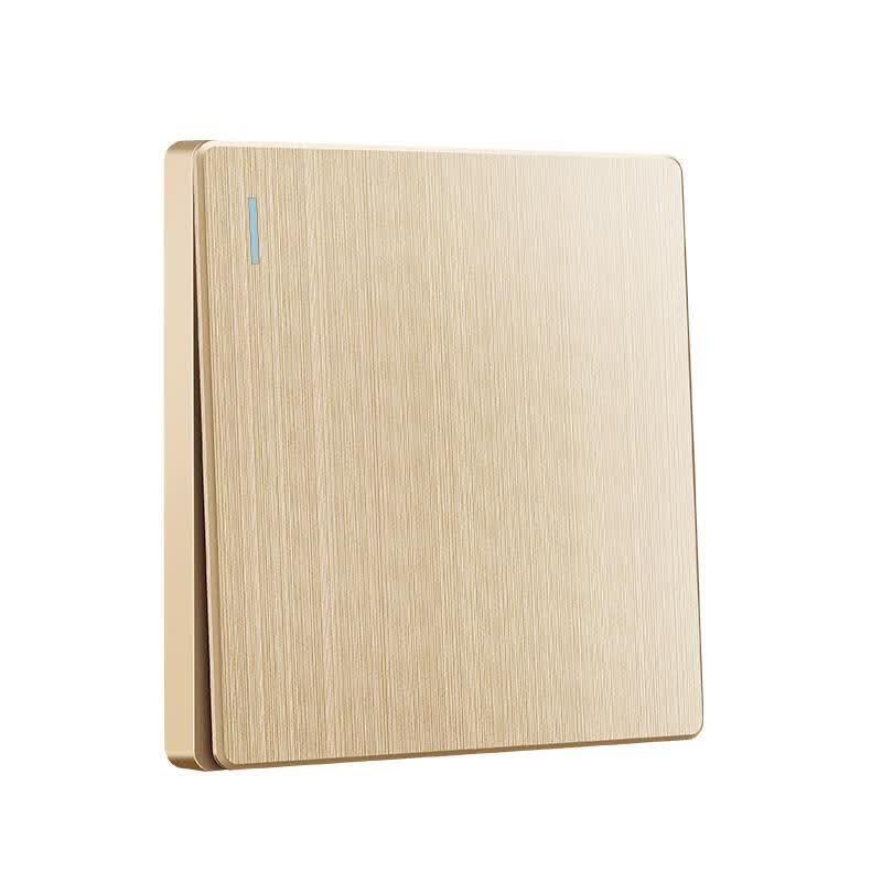 STOSIBN Gold Three-Gang Single Control Switch Panel