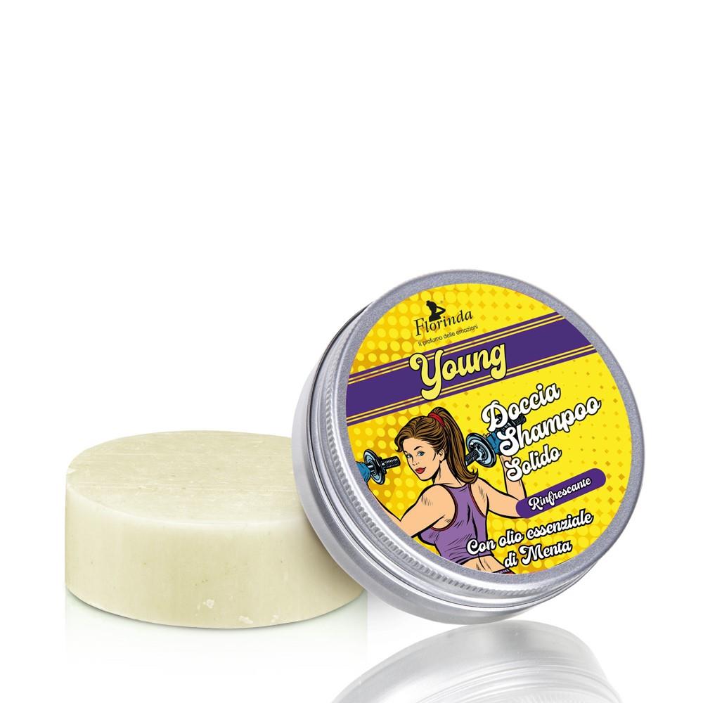 

Florinda Young 2-in-1 Fitness, твердый шампунь для душа со вкусом мяты 70 гр