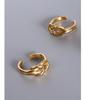 Marka French Niche Love Knot Ring In 18K Gold Titanium Steel A198