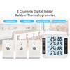 3-kanałowy cyfrowy termohigrometr wewnętrzny i zewnętrzny ze zdalnym czujnikiem 328 stóp / 100 m Podświetlenie