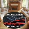 Chevrolet Corvette Print Round Rug, Washable Floor Carpet, For Entryway Dorm Laundry Room Office Study, Home Decor Birthday Christmas Gift