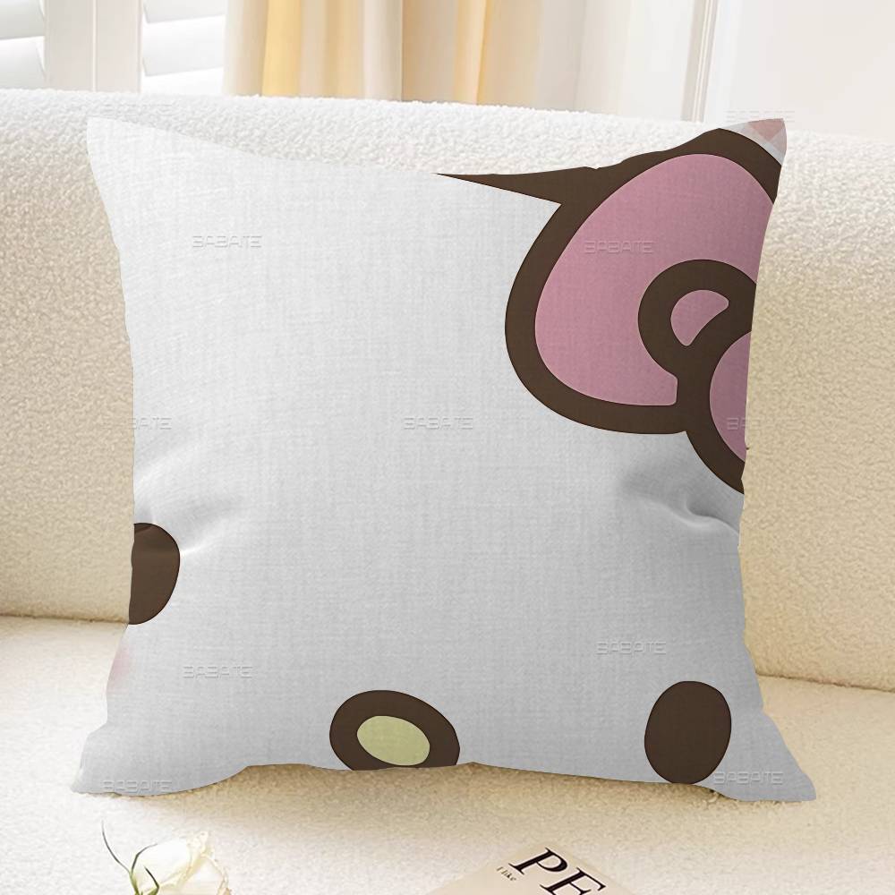 Cute H-Hello K-Kitty Cartoon Cushion Cover Inches Farmhouse Decor Home Throw Pillow Covers For Couch Decorations