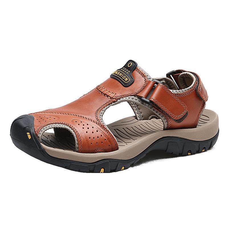 Sandals men's summer breathable outdoor casual shoes Baotou beach shoes platform non-slip personalized men's shoes 7238