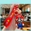 Kreativer Cartoon Mario Schlüsselanhänger Charmante PVC-Dekoration für Rucksack und Schlüssel