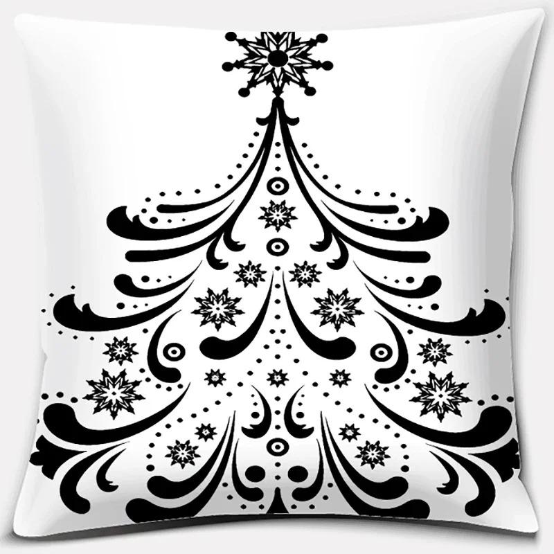 Christmas Themed Pillowcases Car Accessories Office Santa Claus Living Room Sofa Home Pillowcases