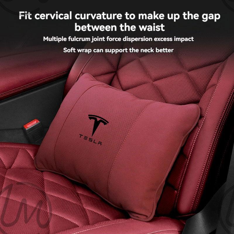 For Tesla Model 3 Model Y Model S Model X Car Headrest Neck Support Seat Soft Neck Pillow Automobile Tesla Interior Accessories