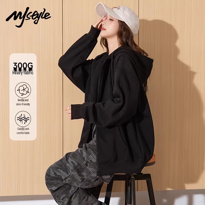MJ STYLE Women's Hooded Cardigan Sweatshirt