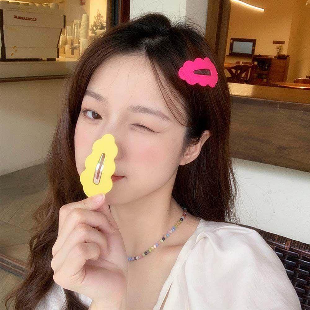 Girl Candy Color For Women Korean Style Hairpin Female Barrettes Wave Hair Clip Hair Accessories