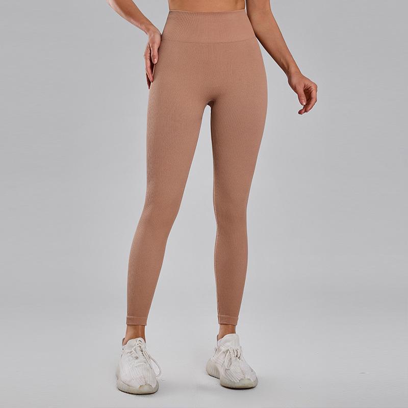 

Chunky Knit Seamless High Waist Yoga Leggings Large