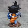 Muñeco Dragon Ball Superior 14cm Figuras de Niño Goku Goku Abraza Pura Yamcha Modelo Anime PVC Colección Decoración de Escritorio Estatua Juguete Regalo