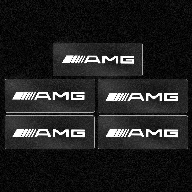 5/10pcs Car Interior Decoration Stickers Pasted Waterproof Decor For Mercedes Benz AMG A C E Class W201 W210 W108 W204 W205 W203