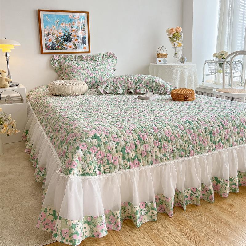 Süßer Prinzessinnenstil Rutschfester Bettschutz