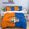 Luton Town FC Muster Bettwäsche-Set Bettbezug Kissenbezug Heimdeko Geschenk (1 Bettbezug + 2 Kissenbezüge, ohne Füllung)