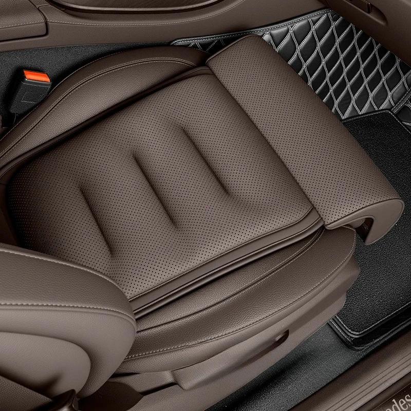 Car Seat Extended Footrest Driver and Passenger Leg Rest Universal Car Seat Cover Leather Thick Down Non-slip Cars Seats Cover