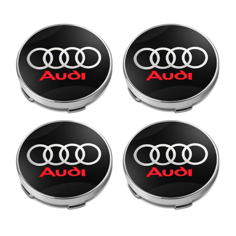 56/59/60/135mm Car Wheel Center Cap Hub Cover Badge For S1 Sline A6 A3 A4 A5 A6 Q2L S3 S4 Q3 Q5 Q7 Q8 R8 Hub cap Accessories 2x