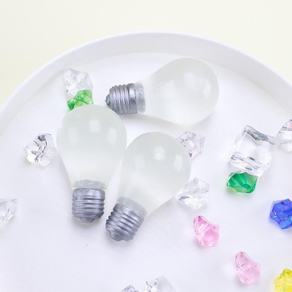 1pc Luminous Bulb Maltose Soft Pinch Relieves Office Stress Tension Decompression Slow Rebound Fidget Decoration Daily Vent Toy.