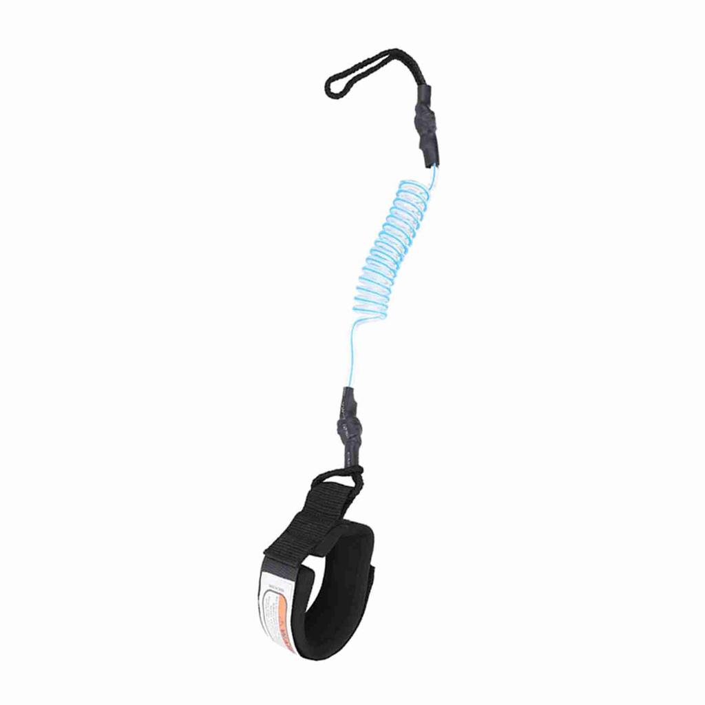 Laisse de Surf Stand Up Paddle Board 5mm Ressort Spiralé Corde de Pied pour Planche de Surf