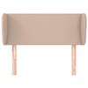 VidaXL Headboard with Ears Cappuccino 93x23x78-88 Cm Faux Leather3116947