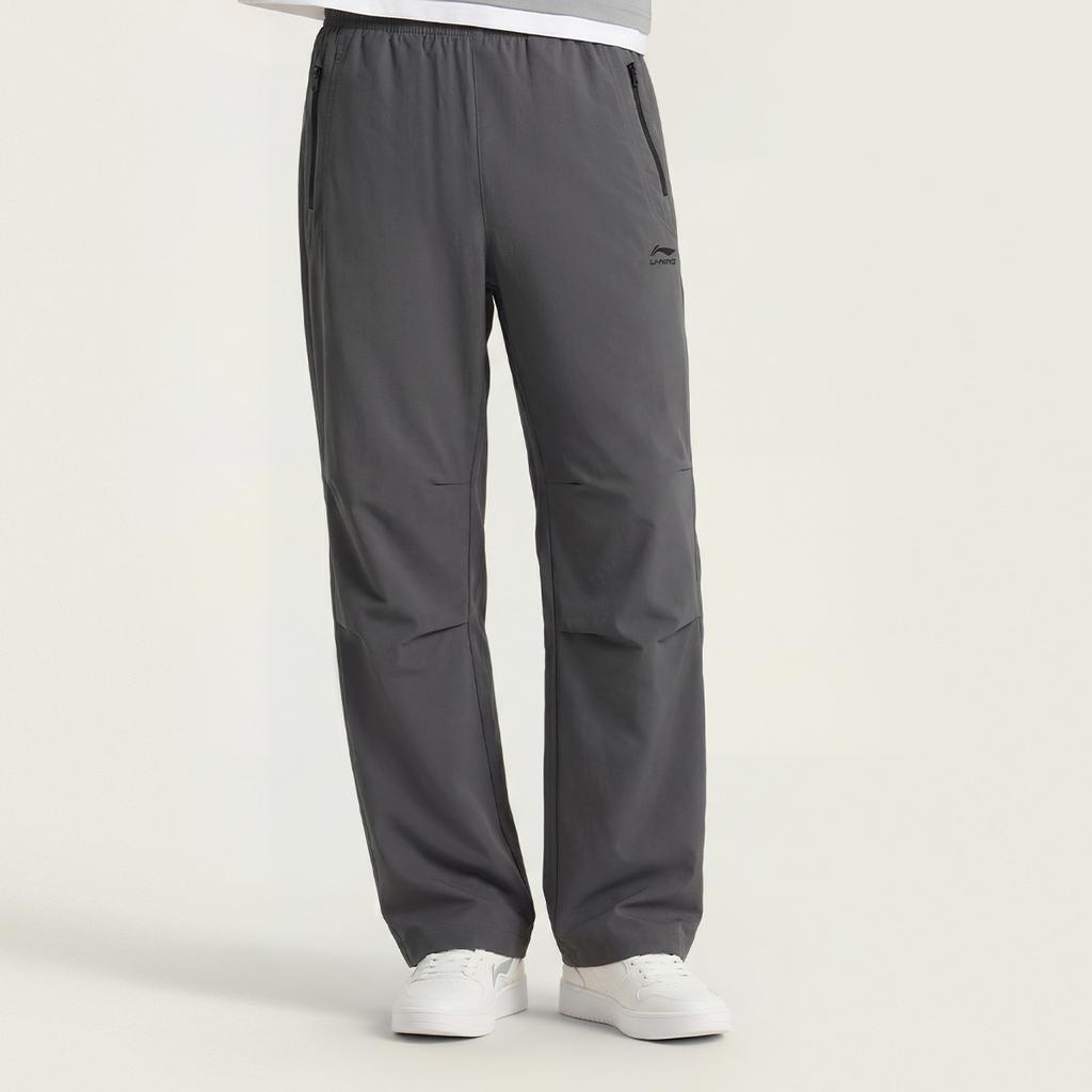 Li Ning Sports Lifestyle Series Loose Fit Logo Woven Casual Pants Men bottoms AYKWC69-4