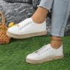 Shoes for Women Spring Fashion Lace Up Ladies Casual Comfortable Round Toe Platform Sneakers Zapatos De Mujer Plus Size 36-42