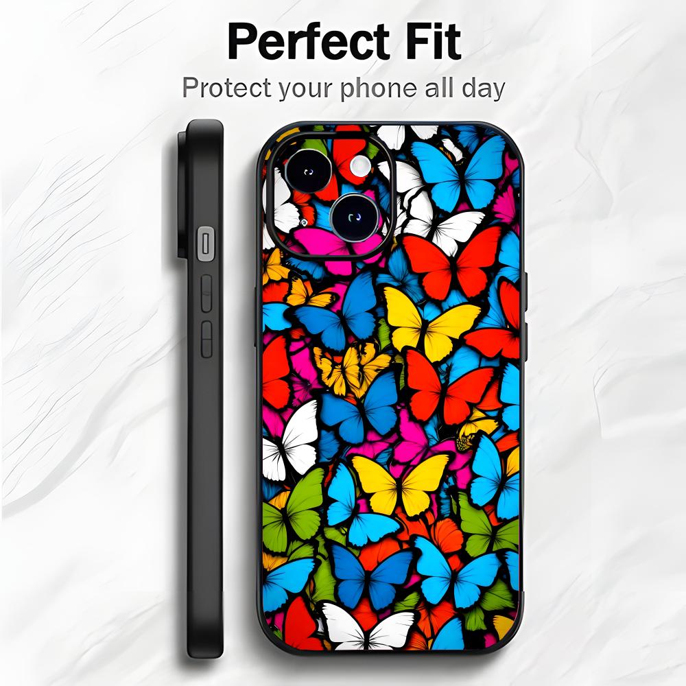 Butterfly Moth Delicate Insect Art Phone Case Phone Case Soft Packaging Lightweight For iPhone17 16 15 14 13ProMax