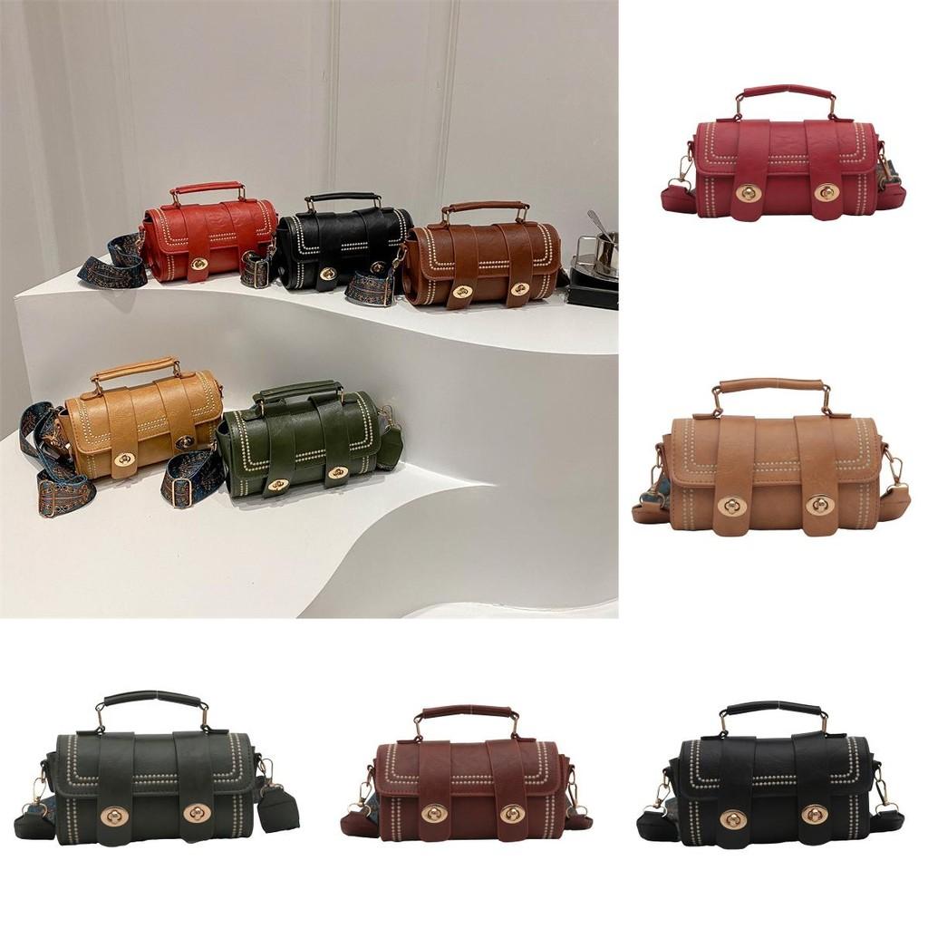 Single Solid Color Shoulder Crossbody Square Bag Handbag Women Gift Fashion